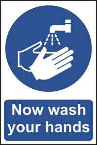 Now Wash Your Hands - 200x300mm - PVC SK0403