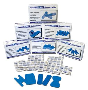 Blue Waterproof Plasters - 75mm x 25mm 100 per Box FA3552
