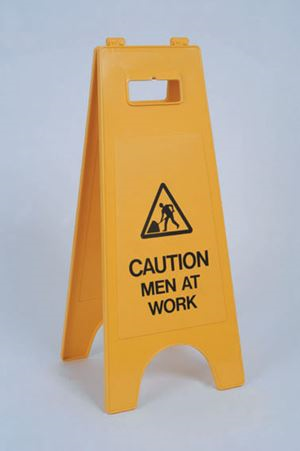 'Caution Men At Work' Plastic A-Board BC1483