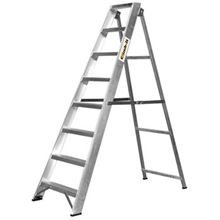 CLIMB IT ALUMINIUM TRADE SWINGBACK STEPLADDER - 8 Tread including Tooltray CTS08Z