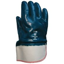 Nitrile Coated Safety Cuff Heavy Duty Gloves GL9632