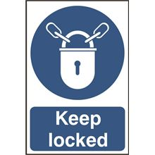 Keep Locked - 200x300mm - PVC SK0353