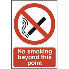 No Smoking Beyond This Point - 200x300mm - PVC SK0554