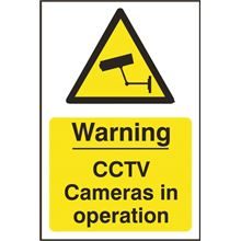 Warning CCTV In Operation Sign - 200x300mm - PVC SK1311