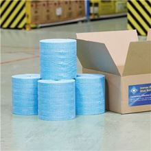 32gsm Poly/Viscose Blue Roll 18.7cm x 25cm x 500 sheets WI0010