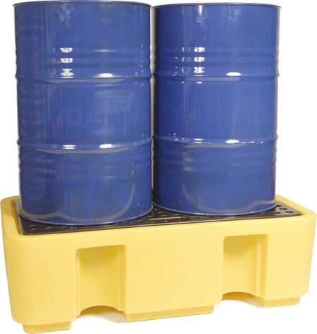 Two-Drum Polyethylene Spill Pallet AB2032