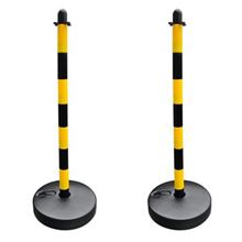 1 Pair of 90cm Plastic Posts & Fillable Bases BC0838