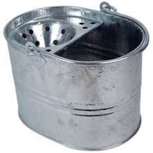 Galvanised Mop Bucket with Cone Wringer BR0109