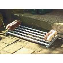 Galvanised Boot Scraper with Side Brushes BR0154
