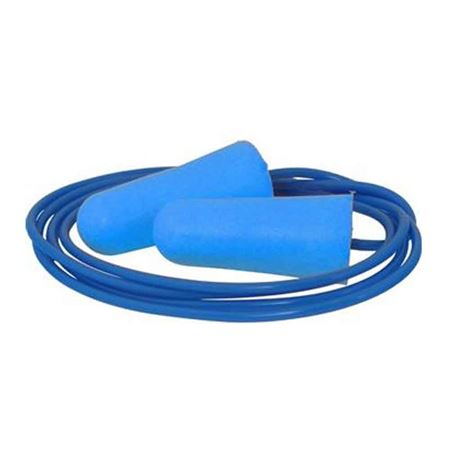 Corded Detectable Blue Foam PU Earplug (200) EP5288