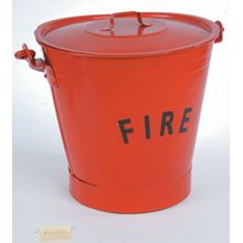 Metal Fire Bucket with Lid FX1721