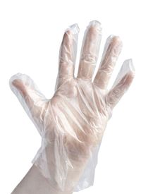 Polythene Disposable Gloves - Box 100 Singles GL4200