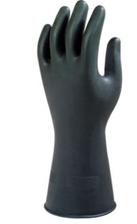 Black Heavyweight Rubber-Latex Glove GL5100