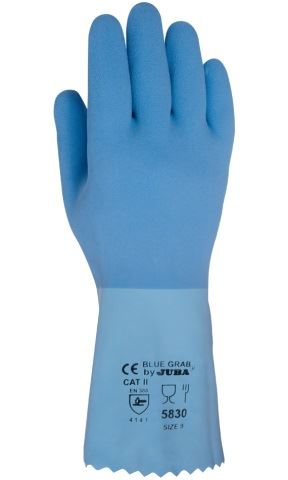 JUBA Blue Chemical Latex Gloves GL5830