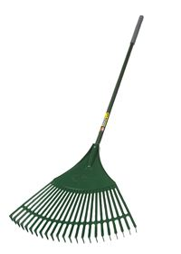 BULLDOG 'Evergreen' Plastic Leaf Rake - 48" Handle GMRA712