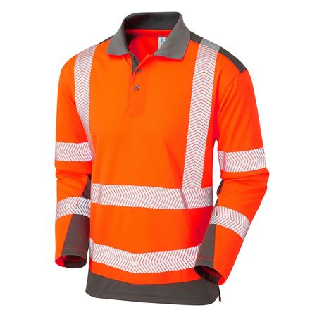 Hi-Viz Class 2 Long Sleeve Poloshirt HV0155