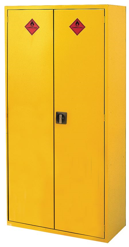 Yellow on sale metal cabinet