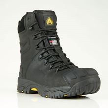 BLACK Waterproof Zip Thinsulate Safety Boot S3 SRC HRO SF3665