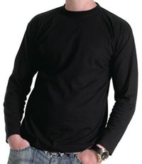 Mens 100% Cotton Long Sleeved Premium T-Shirt SH6680