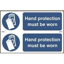 Hand Protection Must...- 2 per sheet - 300x200mm - PVC SK0004