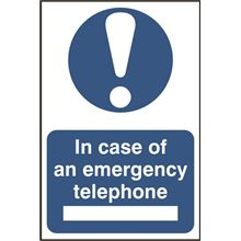 In Case Of Emergency Telephone - 200x300mm - PVC SK0167