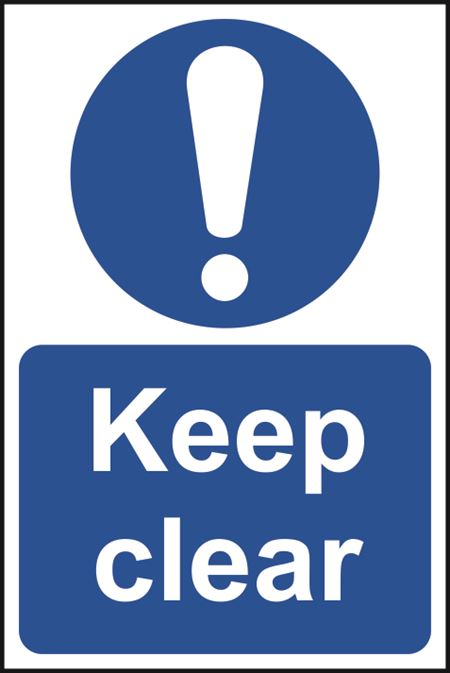 Keep Clear Sign - 200x300mm - PVC SK0253