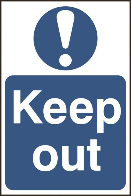 Keep Out - 200x300mm - PVC SK0255