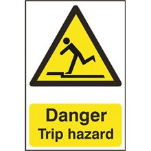Danger Trip Hazard - 200x300mm - PVC SK1106