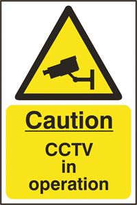 Warning CCTV in operation - 200x300mm - SAV SK11215