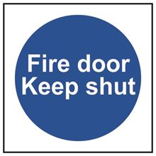 Fire door Keep shut - 100x100mm - SAV SK11324