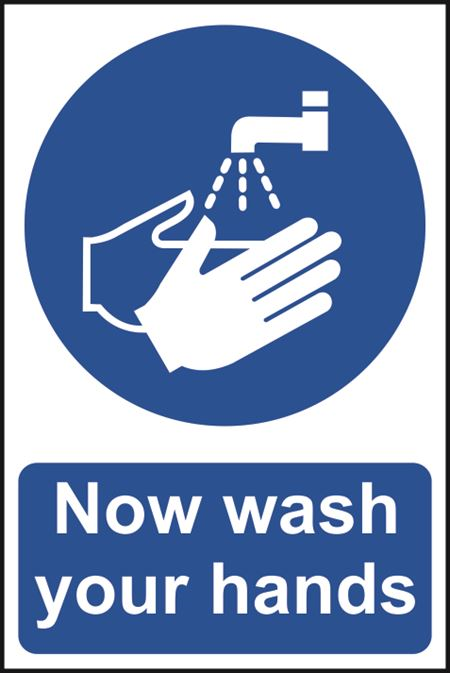 Wash Your Hands Sign - 200x300mm - RPVC CV19 SK11483
