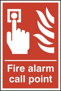 Fire Alarm Call Point Sign - 200x300mm - RPVC SK12323