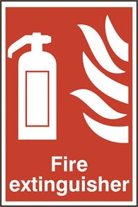 Fire Extinguisher Sign - 200x300mm - PVC SK1350