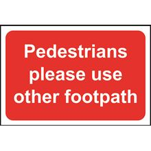Pedestrians please use other footprint - 600x400mm - RPVC SK13939