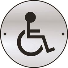 Disabled - Symbol Only - 75mm Diameter x1.5mm - SAA SK2436-0