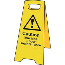 'A' Board - Caution Machine under maintenance - Heavy Duty Plastic SK4708
