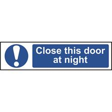 Close This Door At Night - 200x50mm - PVC SK5008