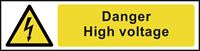 Danger High Voltage - 200x50mm - PVC SK5101
