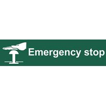 Emergency Stop - 200x50mm - PVC SK5215