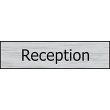 Reception - 200 x 50mm - Stainless Steel Effect - PVC SK6314