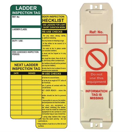 Ladder Tag Kit Single 1 Asset Tag holder, 2 inserts & 1 Pen SKTG04KIT