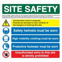 Site Safety- 900x750mm - RPVC 3mm SN1121