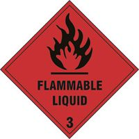 Flammable Liquid 3 - SAV - 100x100mm SN1299
