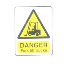 Danger Fork Lift Trucks  -  300x400mm -  R/P SN1348