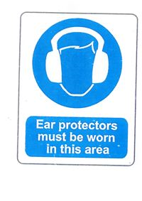 Ear Protectors Must be Worn - 300x400mm  -  R/P SN2629