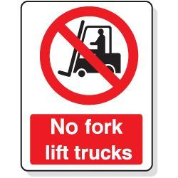 No Forklift Trucks - 300x400mm -  R/P SN8003