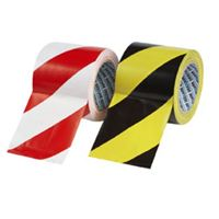 Black/Yellow Self-Adhesive Zebra Warning Tape − 100mm x 33m TA0508