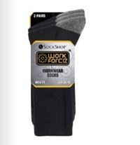 Classic Workwear Socks Black 3pk 6-11 TH0061