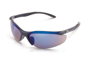 BETAFIT 'X2 XCESS' Safety Specs - Grey Lens w/Blue Mirror Finish VP6156