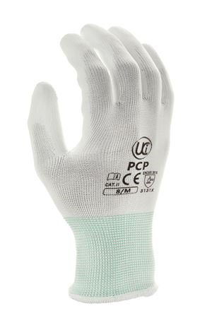 Glove handling nylon palm coated P.U. White with nylon shell GL0090